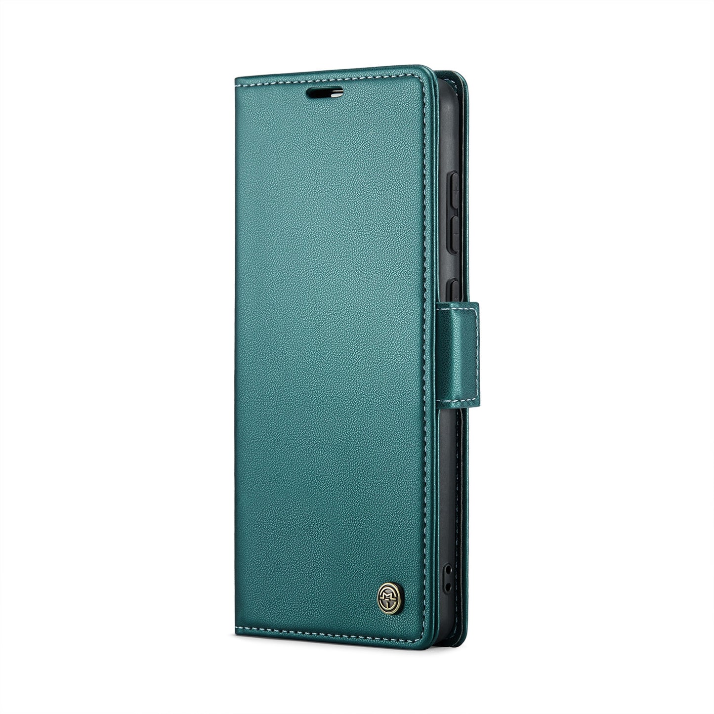 Xiaomi Redmi K70E 5G Litchi Texture RFID Anti-theft Leather Phone Case with Butterfly Buckle, Stand & Card Wallet with TPU Shell