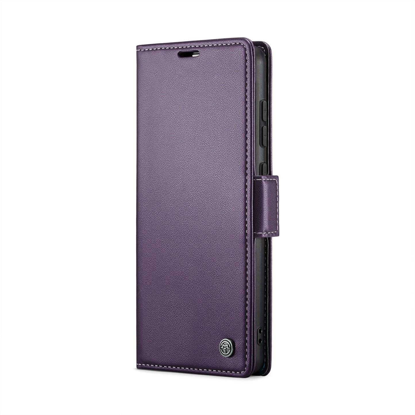 Xiaomi Redmi K70E 5G Litchi Texture RFID Anti-theft Leather Phone Case with Butterfly Buckle, Stand & Card Wallet with TPU Shell