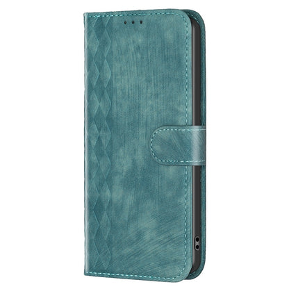 vivo Y31s Plaid Embossed Leather Phone Case – Premium Wallet Kickstand & Shock Absorption for Durable Protection