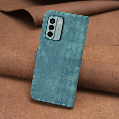 Nokia G22 Plaid Embossed Leather Phone Case – Premium Wallet Kickstand & Shock Absorption for Durable Protection