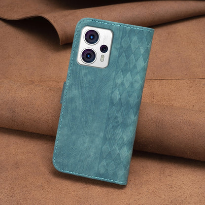 Motorola Moto G13 4G Plaid Embossed Leather Phone Case – Premium Wallet Kickstand & Shock Absorption for Durable Protection