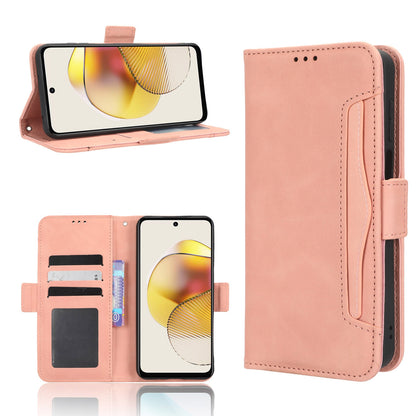 Motorola Moto G 5G 2023 Skin Feel PU Leather Wallet Phone Case with Card Slots, Cash Pocket, Magnetic Closure, Built-In Stand, Full Protection TPU Cover