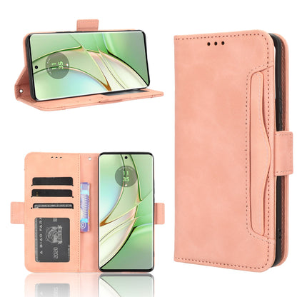 Motorola Edge 40 Skin Feel PU Leather Wallet Phone Case with Card Slots, Cash Pocket, Magnetic Closure, Built-In Stand, Full Protection TPU Cover