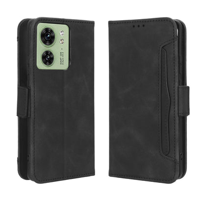Motorola Edge 40 Skin Feel PU Leather Wallet Phone Case with Card Slots, Cash Pocket, Magnetic Closure, Built-In Stand, Full Protection TPU Cover