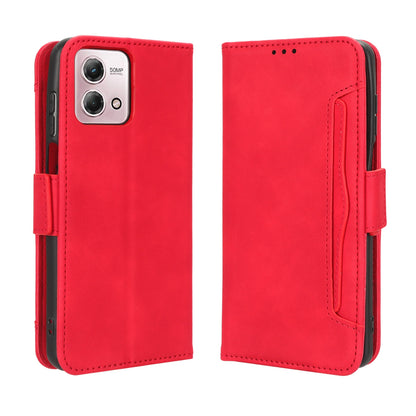 Motorola Moto G Stylus 4G 2023 Skin Feel PU Leather Wallet Phone Case with Card Slots, Cash Pocket, Magnetic Closure, Built-In Stand, Full Protection TPU Cover