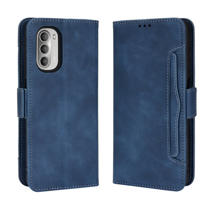 Motorola Moto G52J 5G Skin Feel PU Leather Wallet Phone Case with Card Slots, Cash Pocket, Magnetic Closure, Built-In Stand, Full Protection TPU Cover