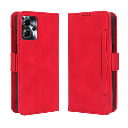 Motorola Moto G53 Skin Feel PU Leather Wallet Phone Case with Card Slots, Cash Pocket, Magnetic Closure, Built-In Stand, Full Protection TPU Cover