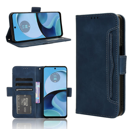 Motorola Moto G14 4G Skin Feel PU Leather Wallet Phone Case with Card Slots, Cash Pocket, Magnetic Closure, Built-In Stand, Full Protection TPU Cover