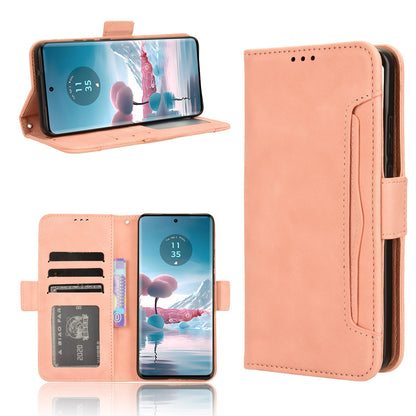Motorola Edge 40 Neo 5G Skin Feel PU Leather Wallet Phone Case with Card Slots, Cash Pocket, Magnetic Closure, Built-In Stand, Full Protection TPU Cover