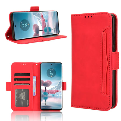 Motorola Edge 40 Neo 5G Skin Feel PU Leather Wallet Phone Case with Card Slots, Cash Pocket, Magnetic Closure, Built-In Stand, Full Protection TPU Cover