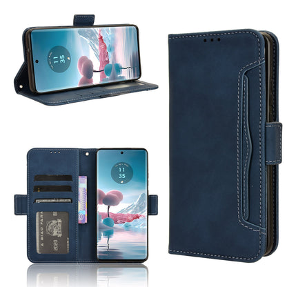 Motorola Edge 40 Neo 5G Skin Feel PU Leather Wallet Phone Case with Card Slots, Cash Pocket, Magnetic Closure, Built-In Stand, Full Protection TPU Cover