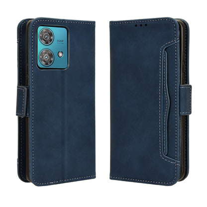 Motorola Edge 40 Neo 5G Skin Feel PU Leather Wallet Phone Case with Card Slots, Cash Pocket, Magnetic Closure, Built-In Stand, Full Protection TPU Cover