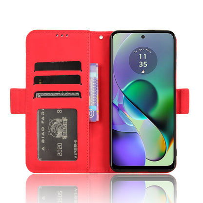 Motorola Moto G54 5G Skin Feel PU Leather Wallet Phone Case with Card Slots, Cash Pocket, Magnetic Closure, Built-In Stand, Full Protection TPU Cover