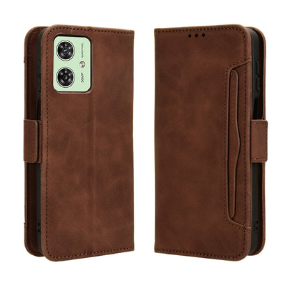 Motorola Moto G54 5G Skin Feel PU Leather Wallet Phone Case with Card Slots, Cash Pocket, Magnetic Closure, Built-In Stand, Full Protection TPU Cover