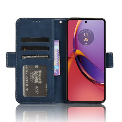 Motorola Moto G84 5G Skin Feel PU Leather Wallet Phone Case with Card Slots, Cash Pocket, Magnetic Closure, Built-In Stand, Full Protection TPU Cover