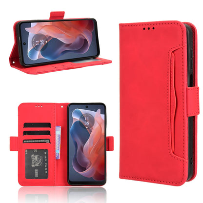 Motorola Moto G Play 4G 2024 Skin Feel PU Leather Wallet Phone Case with Card Slots, Cash Pocket, Magnetic Closure, Built-In Stand, Full Protection TPU Cover