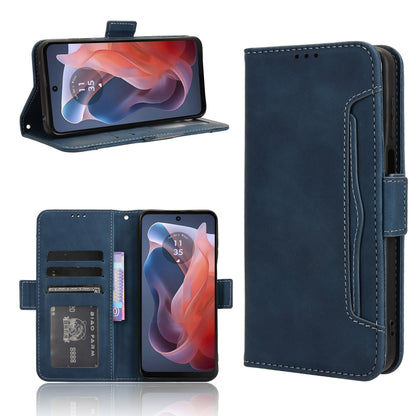 Motorola Moto G Play 4G 2024 Skin Feel PU Leather Wallet Phone Case with Card Slots, Cash Pocket, Magnetic Closure, Built-In Stand, Full Protection TPU Cover