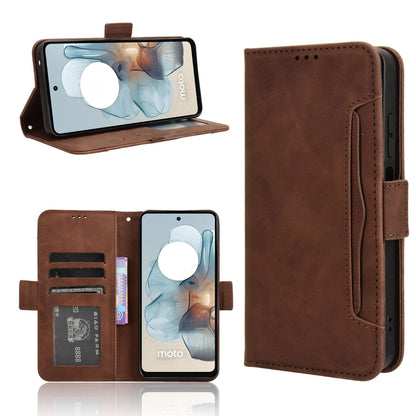 Motorola Moto G Power 5G 2024 Skin Feel PU Leather Wallet Phone Case with Card Slots, Cash Pocket, Magnetic Closure, Built-In Stand, Full Protection TPU Cover
