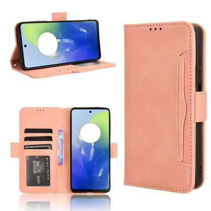 Motorola Moto G04 Skin Feel PU Leather Wallet Phone Case with Card Slots, Cash Pocket, Magnetic Closure, Built-In Stand, Full Protection TPU Cover