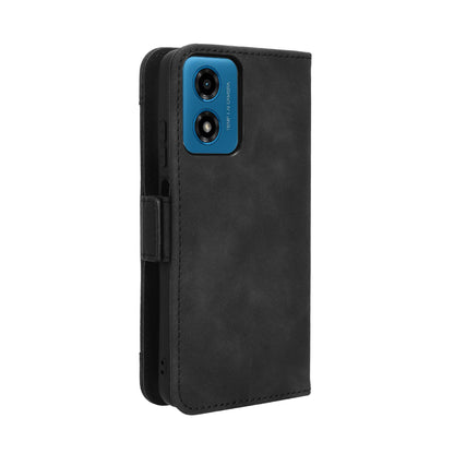 Motorola Moto G04 Skin Feel PU Leather Wallet Phone Case with Card Slots, Cash Pocket, Magnetic Closure, Built-In Stand, Full Protection TPU Cover