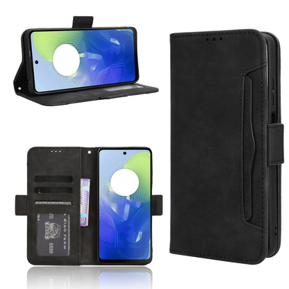 Motorola Moto G24 Skin Feel PU Leather Wallet Phone Case with Card Slots, Cash Pocket, Magnetic Closure, Built-In Stand, Full Protection TPU Cover