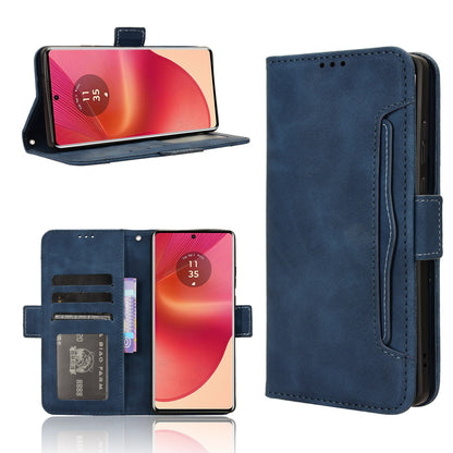 Motorola Edge 50 Fusion Skin Feel PU Leather Wallet Phone Case with Card Slots, Cash Pocket, Magnetic Closure, Built-In Stand, Full Protection TPU Cover
