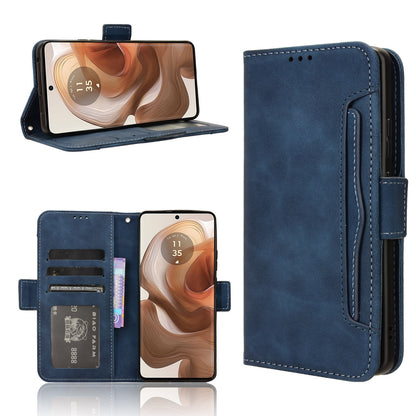 Motorola Moto X50 Ultra Skin Feel PU Leather Wallet Phone Case with Card Slots, Cash Pocket, Magnetic Closure, Built-In Stand, Full Protection TPU Cover