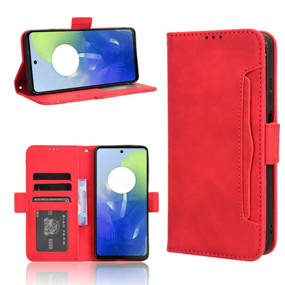 Motorola Moto E14 Skin Feel PU Leather Wallet Phone Case with Card Slots, Cash Pocket, Magnetic Closure, Built-In Stand, Full Protection TPU Cover