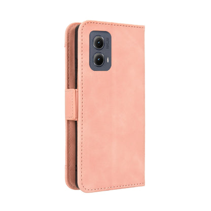 Motorola Edge 2024 5G Skin Feel PU Leather Wallet Phone Case with Card Slots, Cash Pocket, Magnetic Closure, Built-In Stand, Full Protection TPU Cover