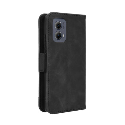 Motorola Edge 2024 5G Skin Feel PU Leather Wallet Phone Case with Card Slots, Cash Pocket, Magnetic Closure, Built-In Stand, Full Protection TPU Cover