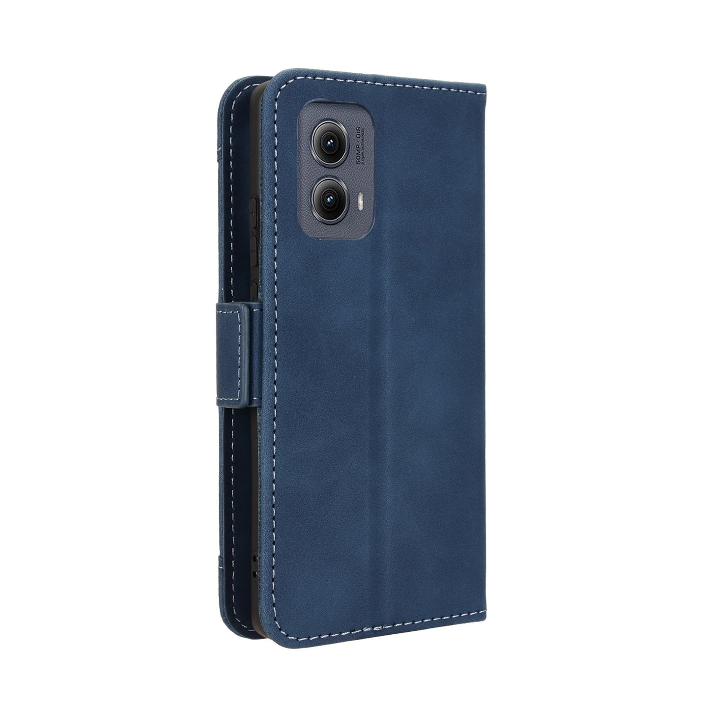 Motorola Edge 2024 5G Skin Feel PU Leather Wallet Phone Case with Card Slots, Cash Pocket, Magnetic Closure, Built-In Stand, Full Protection TPU Cover
