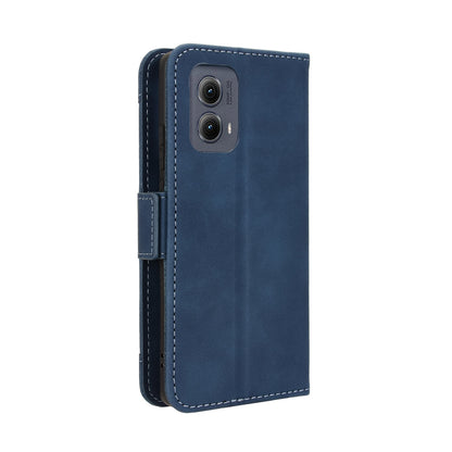 Motorola Edge 2024 5G Skin Feel PU Leather Wallet Phone Case with Card Slots, Cash Pocket, Magnetic Closure, Built-In Stand, Full Protection TPU Cover