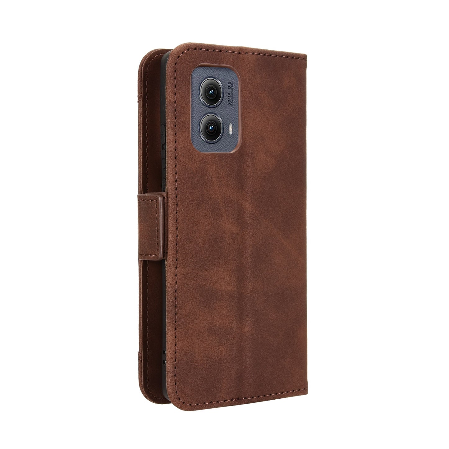 Motorola Edge 2024 5G Skin Feel PU Leather Wallet Phone Case with Card Slots, Cash Pocket, Magnetic Closure, Built-In Stand, Full Protection TPU Cover