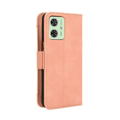 Motorola Moto G64y 5G Skin Feel PU Leather Wallet Phone Case with Card Slots, Cash Pocket, Magnetic Closure, Built-In Stand, Full Protection TPU Cover