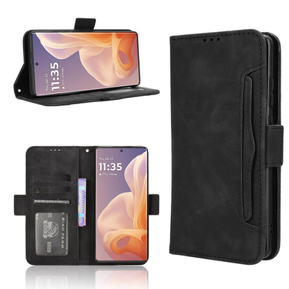 Motorola Moto G85 5G Skin Feel PU Leather Wallet Phone Case with Card Slots, Cash Pocket, Magnetic Closure, Built-In Stand, Full Protection TPU Cover