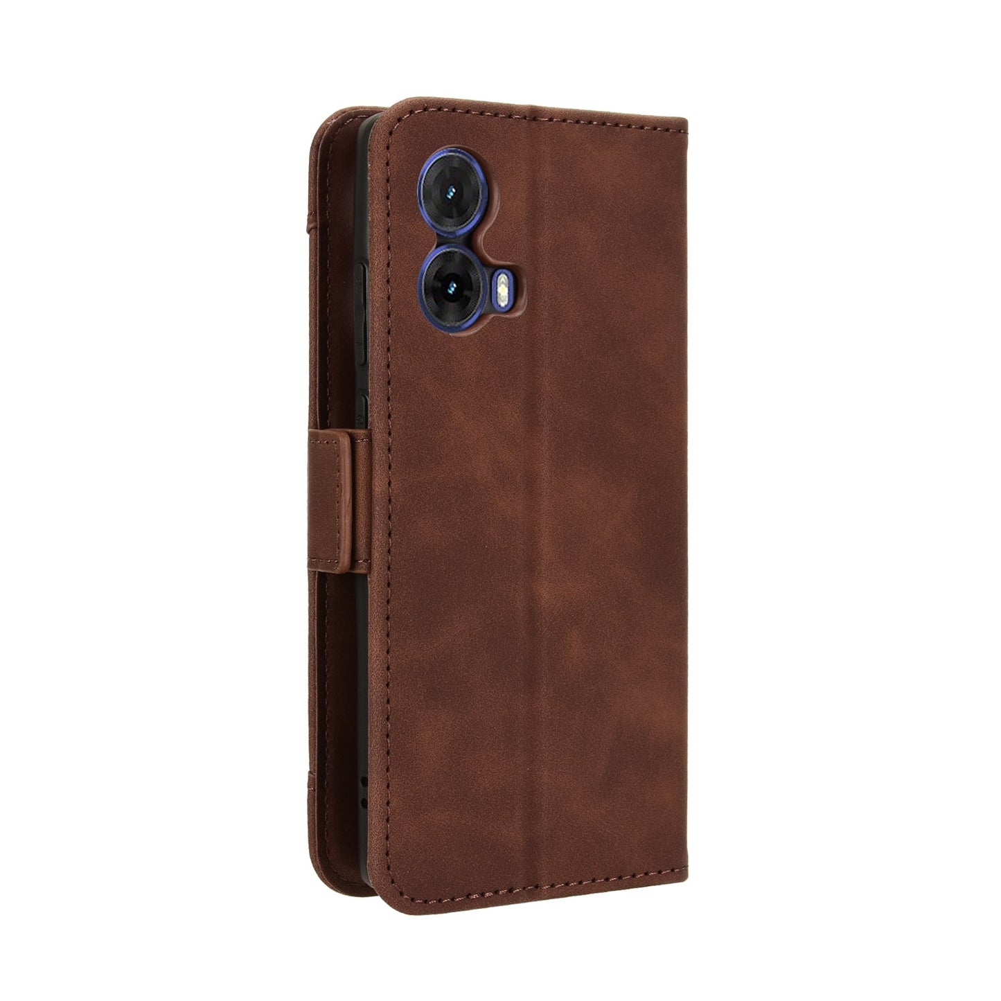 Motorola Moto G85 5G Skin Feel PU Leather Wallet Phone Case with Card Slots, Cash Pocket, Magnetic Closure, Built-In Stand, Full Protection TPU Cover