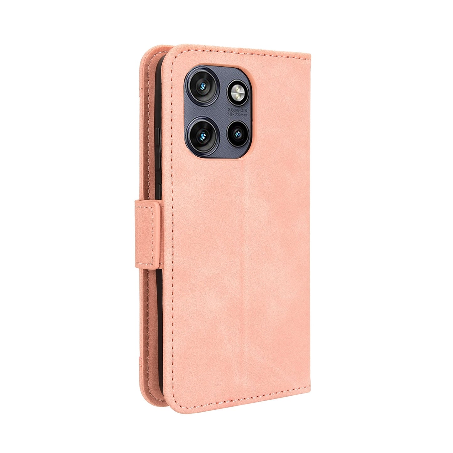 Motorola Edge 50 Neo Skin Feel PU Leather Wallet Phone Case with Card Slots, Cash Pocket, Magnetic Closure, Built-In Stand, Full Protection TPU Cover