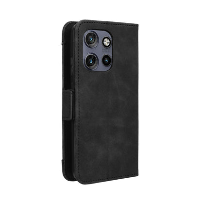 Motorola Moto S50 5G Skin Feel PU Leather Wallet Phone Case with Card Slots, Cash Pocket, Magnetic Closure, Built-In Stand, Full Protection TPU Cover