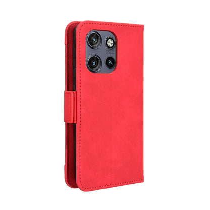 Motorola Edge 50 Neo Skin Feel PU Leather Wallet Phone Case with Card Slots, Cash Pocket, Magnetic Closure, Built-In Stand, Full Protection TPU Cover