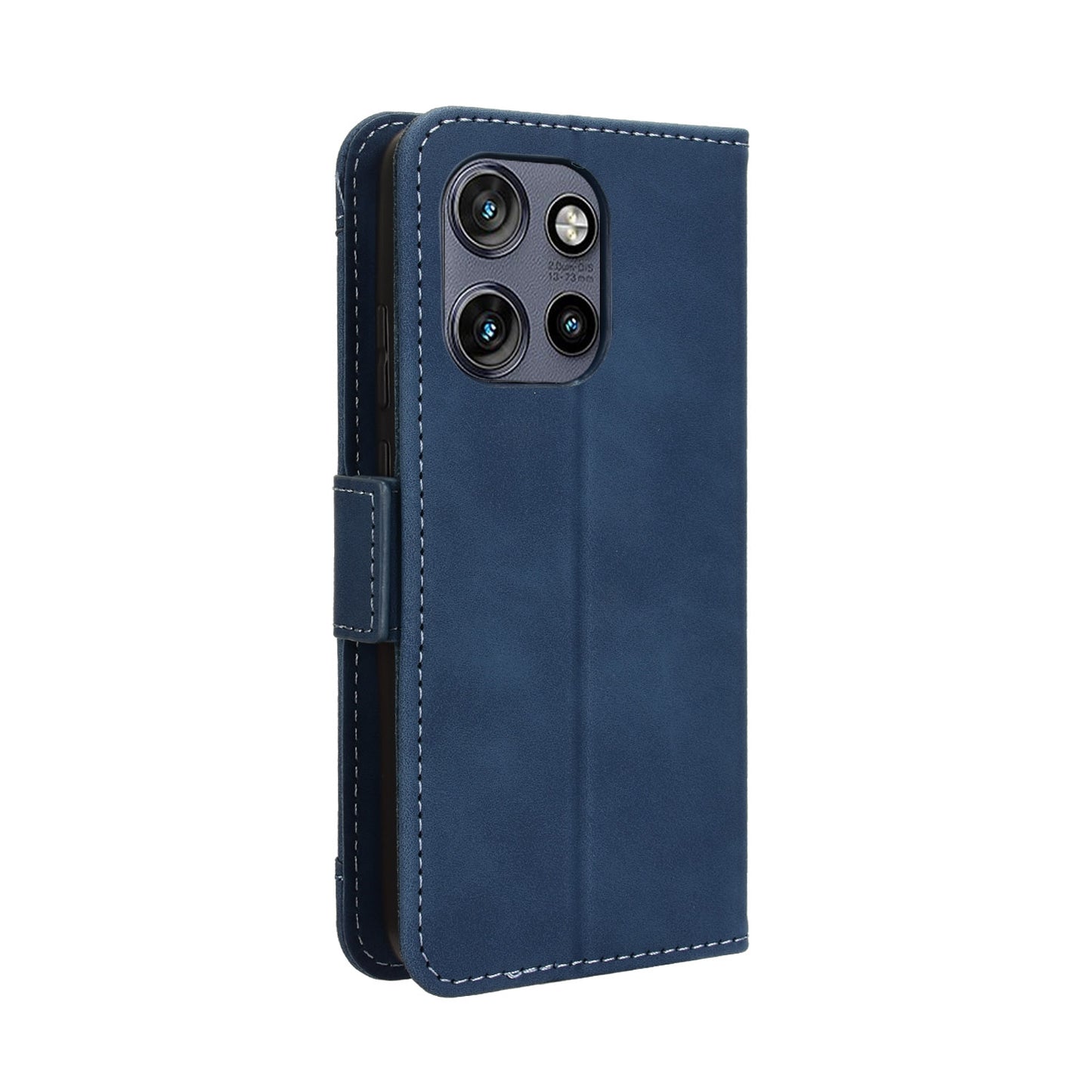 Motorola Edge 50 Neo Skin Feel PU Leather Wallet Phone Case with Card Slots, Cash Pocket, Magnetic Closure, Built-In Stand, Full Protection TPU Cover