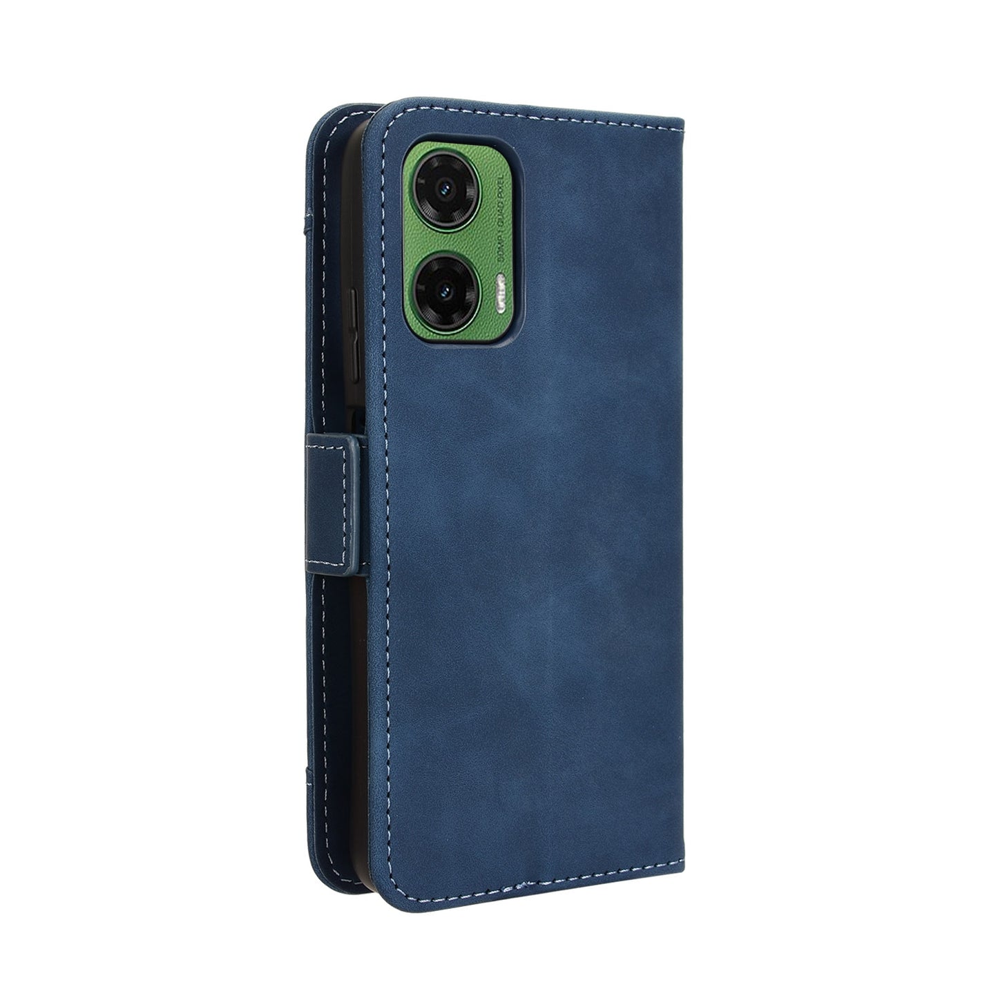 Motorola Moto G35 5G Skin Feel PU Leather Wallet Phone Case with Card Slots, Cash Pocket, Magnetic Closure, Built-In Stand, Full Protection TPU Cover