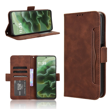 Motorola Moto G35 5G Skin Feel PU Leather Wallet Phone Case with Card Slots, Cash Pocket, Magnetic Closure, Built-In Stand, Full Protection TPU Cover