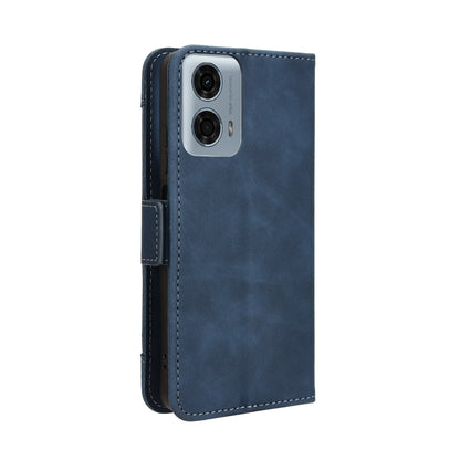 Motorola Moto G34 5G Skin Feel PU Leather Wallet Phone Case with Card Slots, Cash Pocket, Magnetic Closure, Built-In Stand, Full Protection TPU Cover
