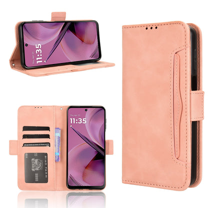 Motorola Moto G55 5G Skin Feel PU Leather Wallet Phone Case with Card Slots, Cash Pocket, Magnetic Closure, Built-In Stand, Full Protection TPU Cover