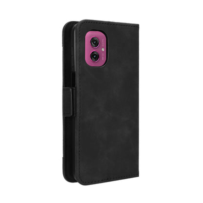 Motorola Moto G55 5G Skin Feel PU Leather Wallet Phone Case with Card Slots, Cash Pocket, Magnetic Closure, Built-In Stand, Full Protection TPU Cover
