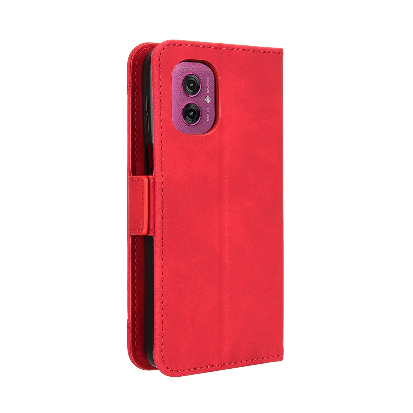 Motorola Moto G55 5G Skin Feel PU Leather Wallet Phone Case with Card Slots, Cash Pocket, Magnetic Closure, Built-In Stand, Full Protection TPU Cover