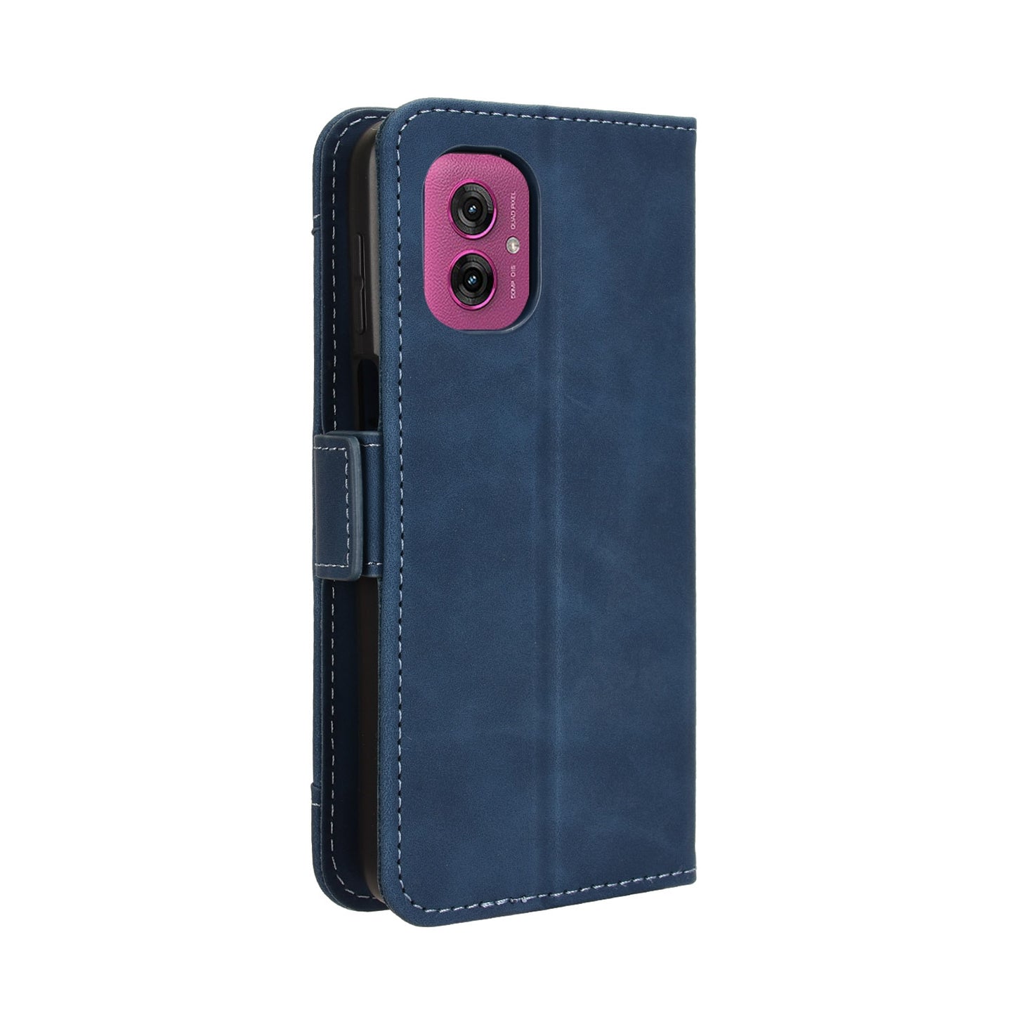 Motorola Moto G55 5G Skin Feel PU Leather Wallet Phone Case with Card Slots, Cash Pocket, Magnetic Closure, Built-In Stand, Full Protection TPU Cover