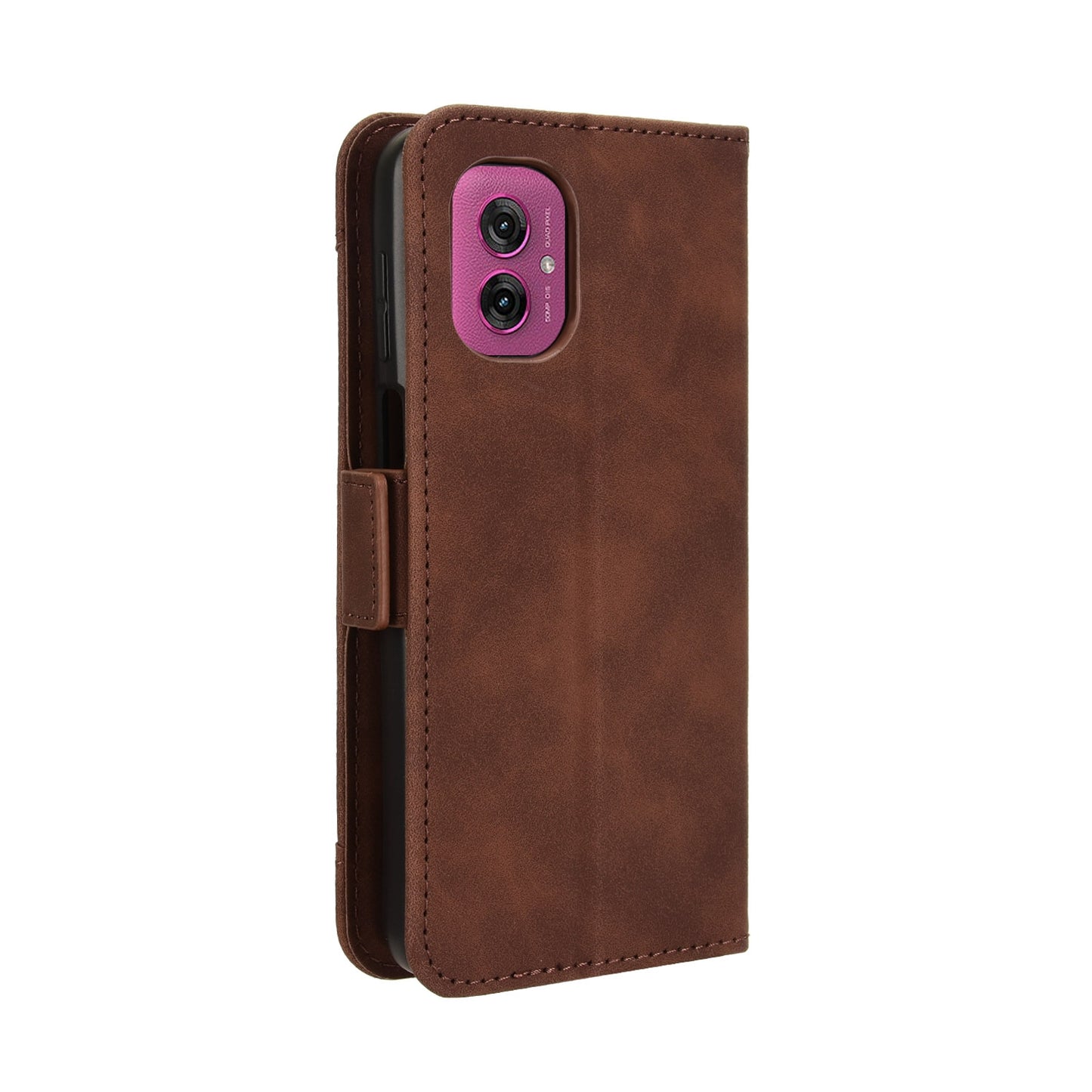 Motorola Moto G55 5G Skin Feel PU Leather Wallet Phone Case with Card Slots, Cash Pocket, Magnetic Closure, Built-In Stand, Full Protection TPU Cover