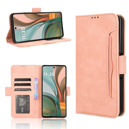 Motorola Moto G75 5G Skin Feel PU Leather Wallet Phone Case with Card Slots, Cash Pocket, Magnetic Closure, Built-In Stand, Full Protection TPU Cover
