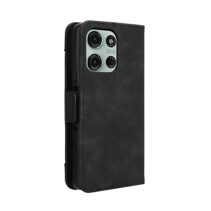 Motorola Moto G75 5G Skin Feel PU Leather Wallet Phone Case with Card Slots, Cash Pocket, Magnetic Closure, Built-In Stand, Full Protection TPU Cover